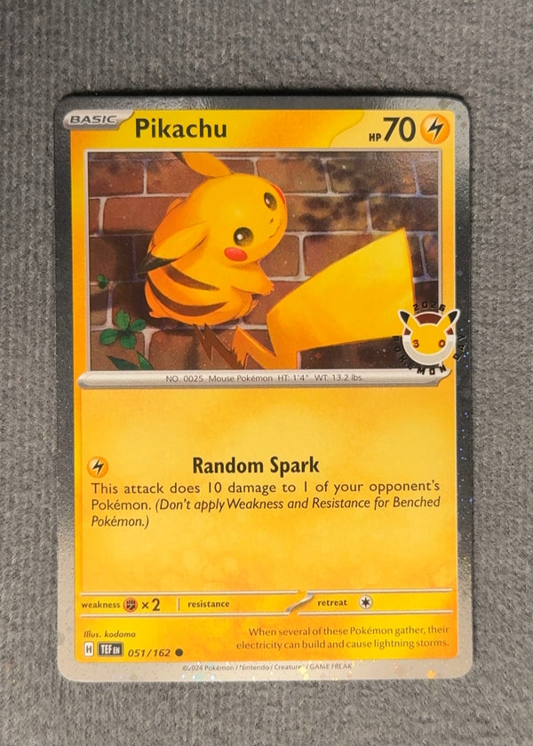051 Pikachu [2026 Pokemon Day] Temporal Forces Common NM