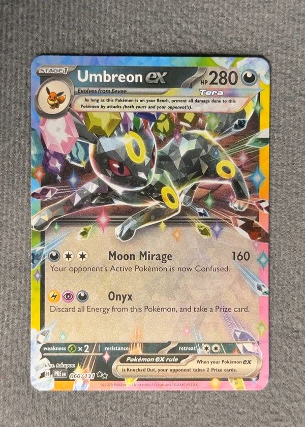 060 Umbreon ex Prismatic Evolutions Double Rare NM