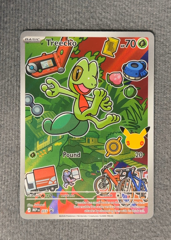 055 Treecko [30th Anniversary] ME Black Star Promos Promo NM