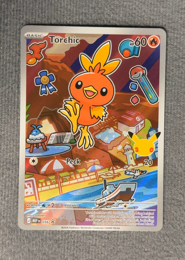 056 Torchic [30th Anniversary] ME Black Star Promos Promo NM