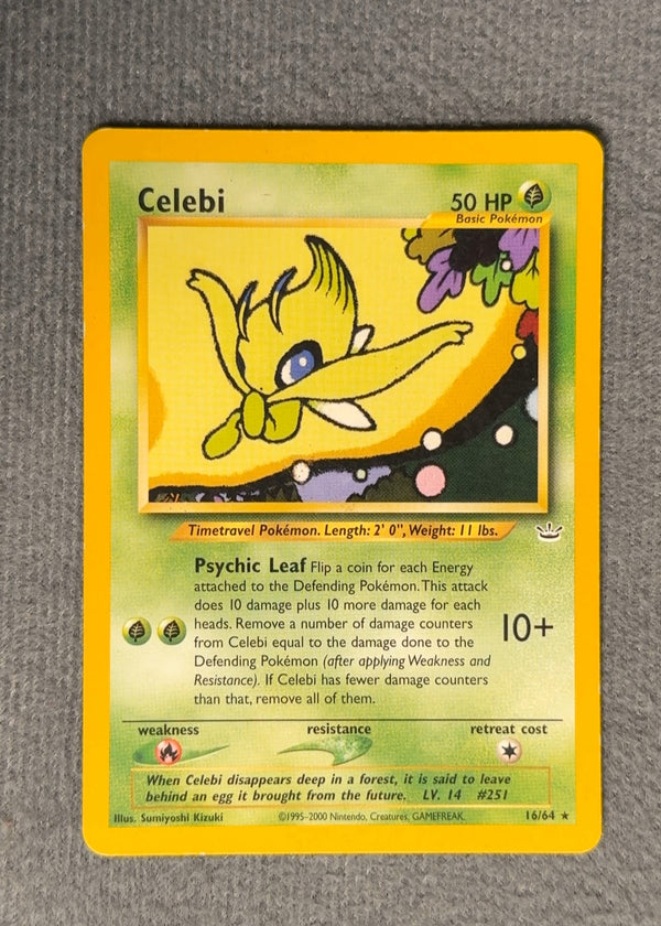 016 Celebi Neo Revelation Rare HP