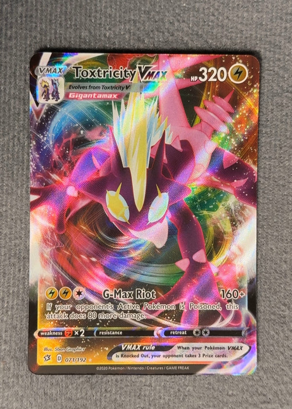 071 Toxtricity VMAX Rebel Clash Holo Rare VMAX NM