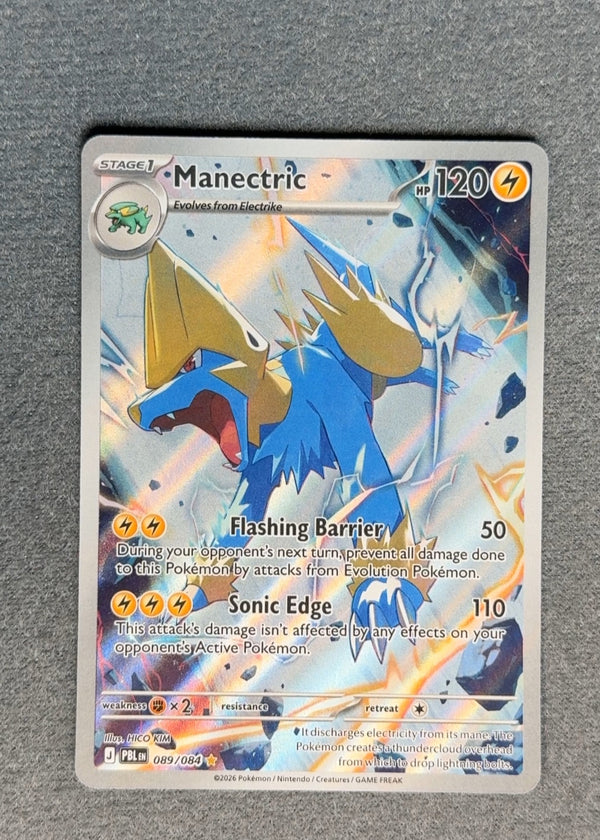 089 Manectric Pitch Black Illustration Rare NM