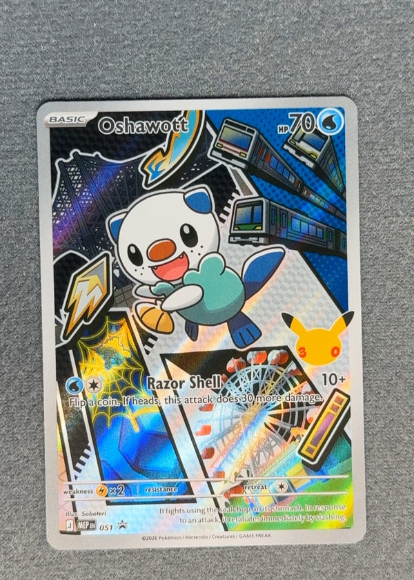 051 Oshawott [30th Anniversary] ME Black Star Promos Promo NM