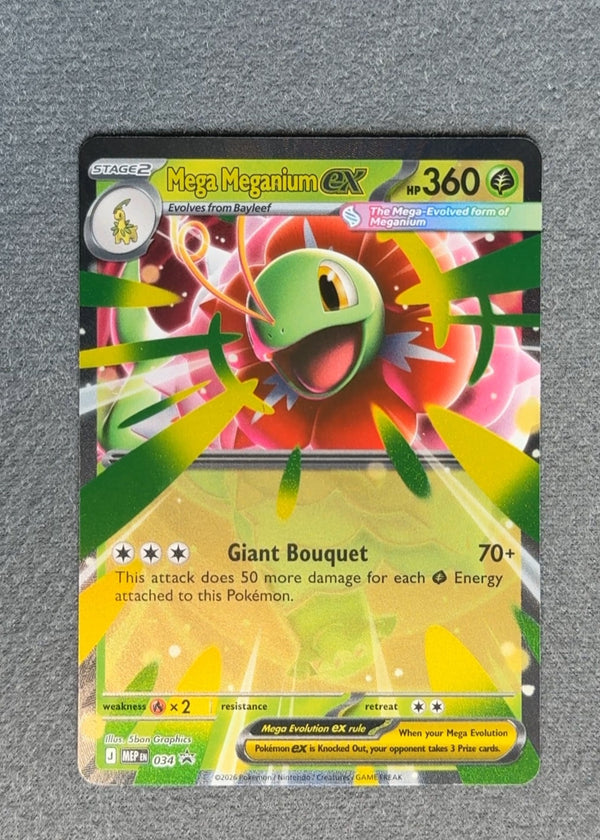 034 Mega Meganium ex ME Black Star Promos Promo NM