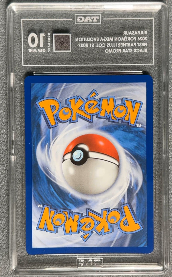 037 Bulbasaur [30th Anniversary] ME Black Star Promos Promo TAG 10