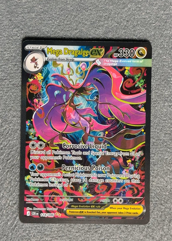 118 Mega Dragalge ex Chaos Rising Special Illustration Rare NM