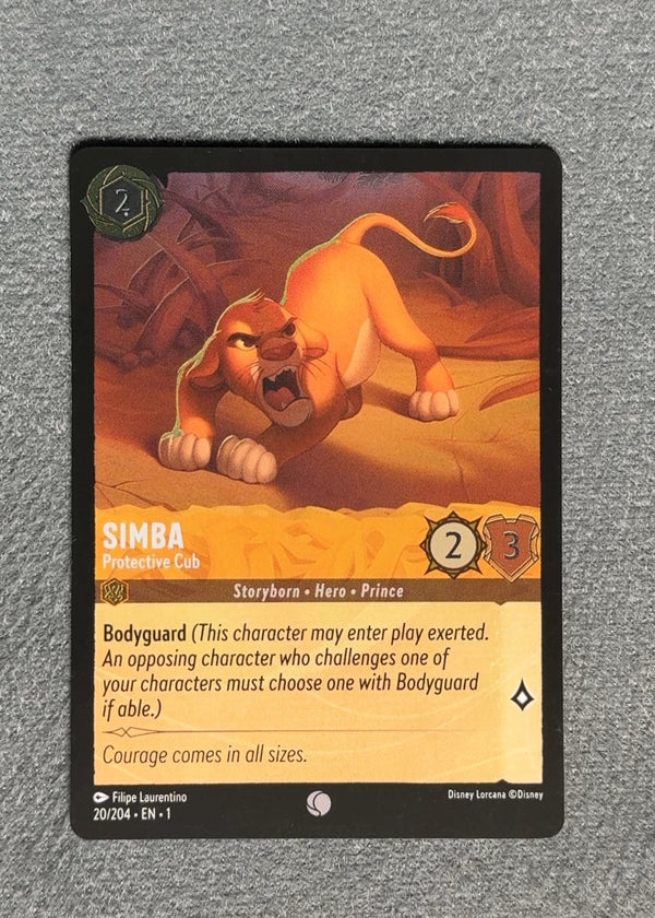 020 Simba - Protective Cub [Foil] The First Chapter Common NM