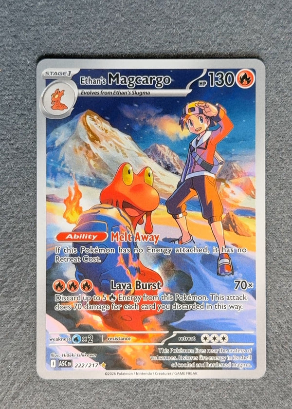 222 Ethan's Magcargo Ascended Heroes Illustration Rare NM