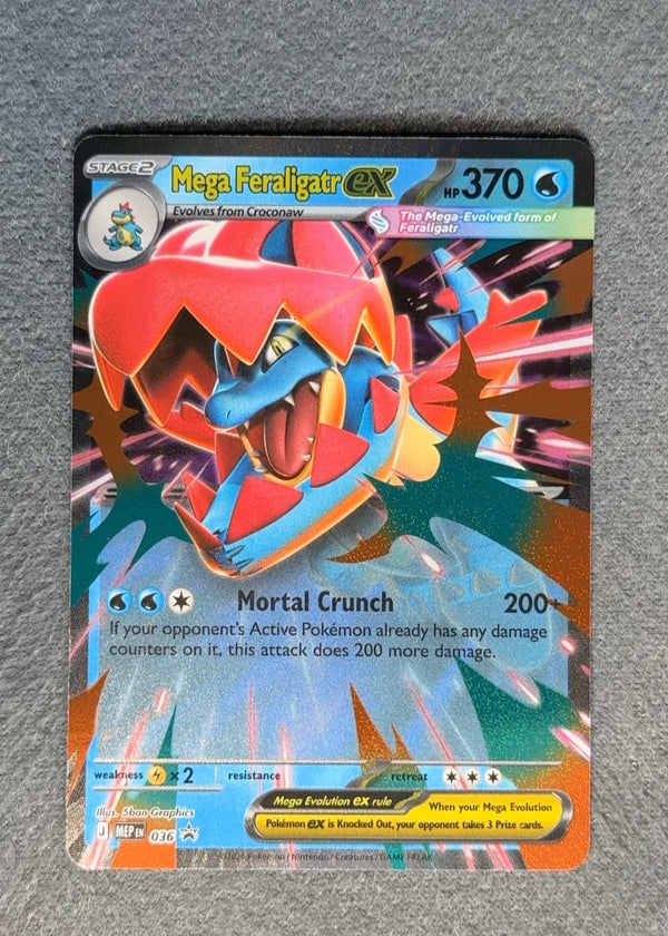 036 Mega Feraligatr ex ME Black Star Promos Promo NM