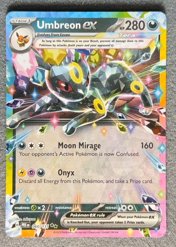 060 Umbreon ex Prismatic Evolutions Double Rare NM