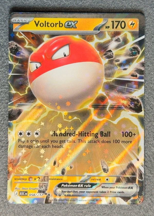 058 Voltorb ex Ascended Heroes Double Rare NM