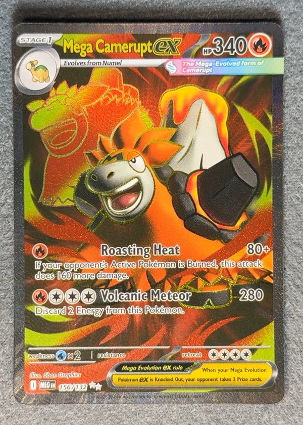 156 Mega Camerupt ex Mega Evolution Ultra Rare NM