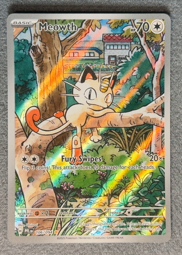 106 Meowth Phantasmal Flames Illustration Rare NM