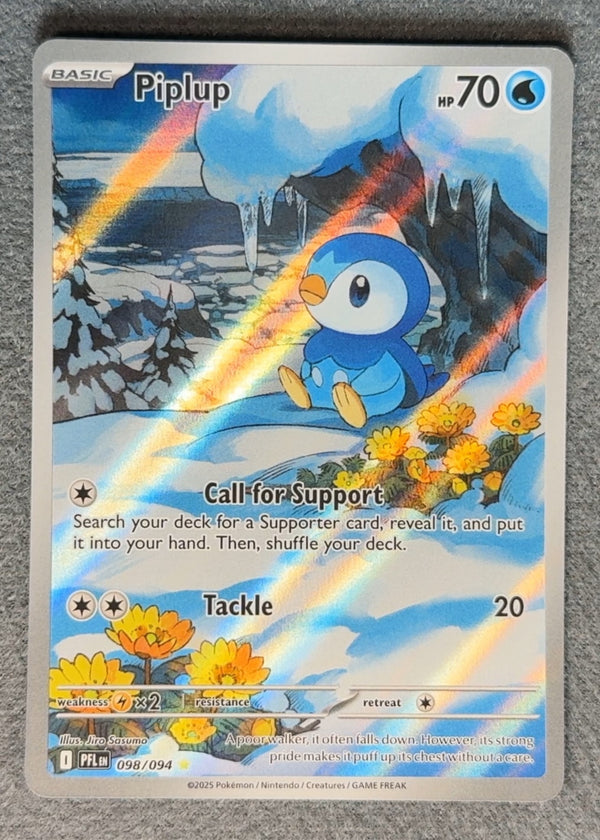 098 Piplup Phantasmal Flames Illustration Rare NM