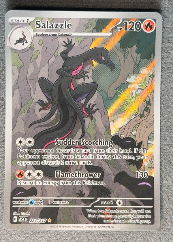 224 Salazzle Ascended Heroes Illustration Rare NM