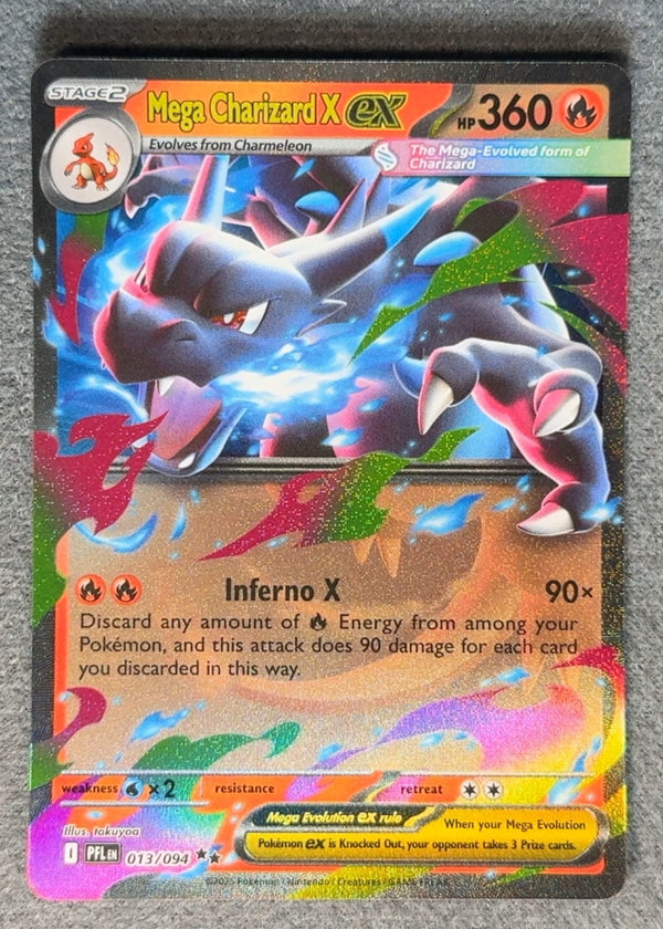 013 Mega Charizard X ex Phantasmal Flames Double Rare NM