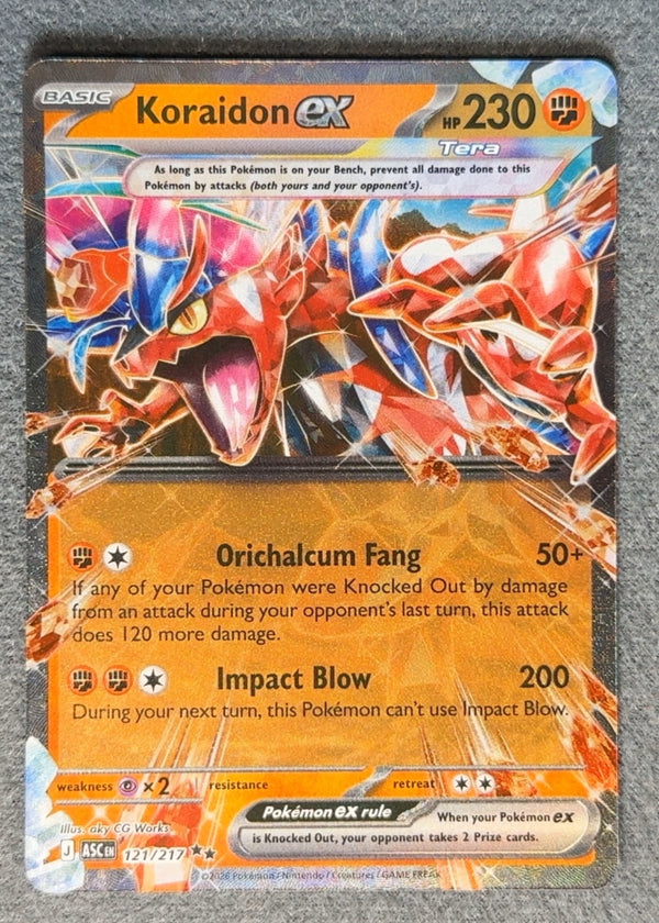 121 Koraidon ex Ascended Heroes Double Rare NM