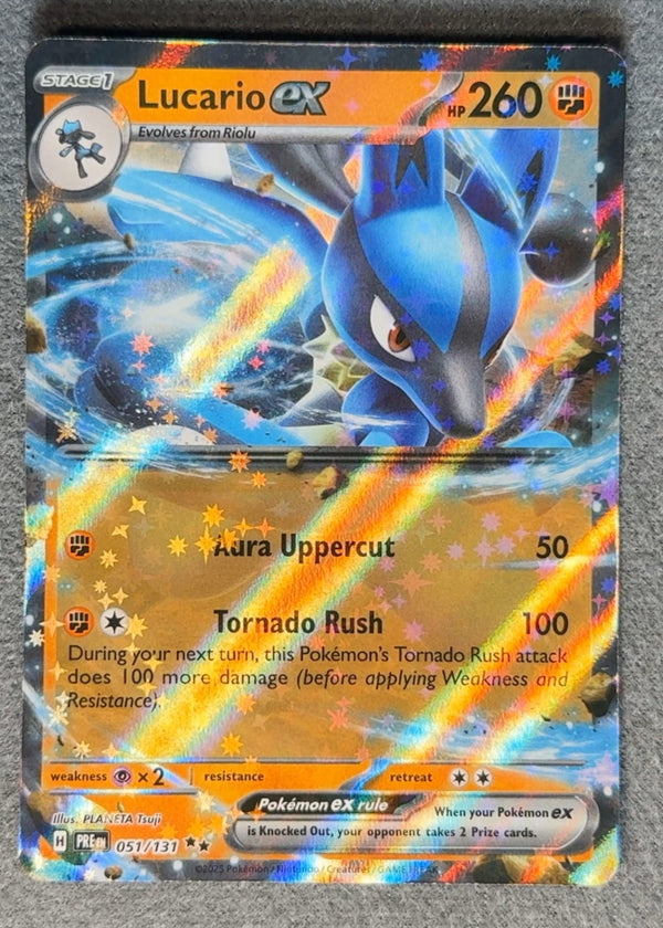 051 Lucario ex Prismatic Evolutions Double Rare NM