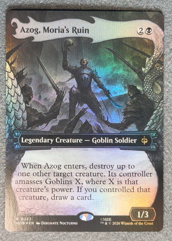 222 Azog, Moria's Ruin [Foil] The Hobbit Rare Foil NM