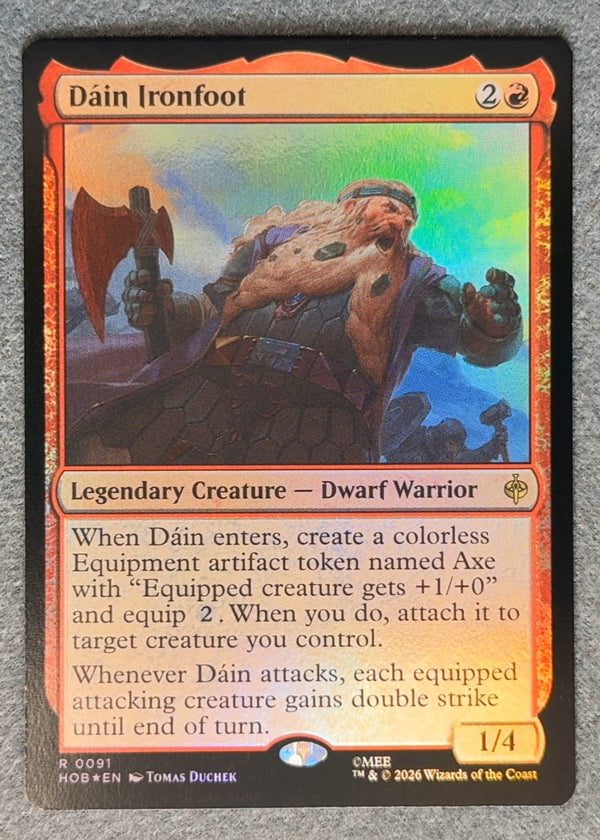 091 Dáin Ironfoot [Foil] The Hobbit Rare Foil NM