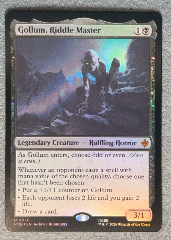 070 Gollum, Riddle Master [Foil] The Hobbit Mythic Foil NM