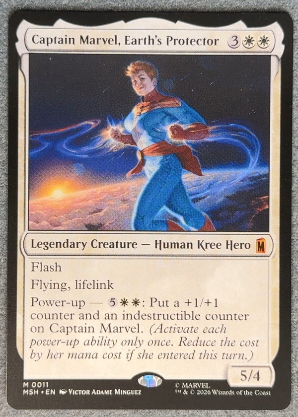 011 Captain Marvel, Earth's Protector Marvel Super Heroes Mythic Normal NM