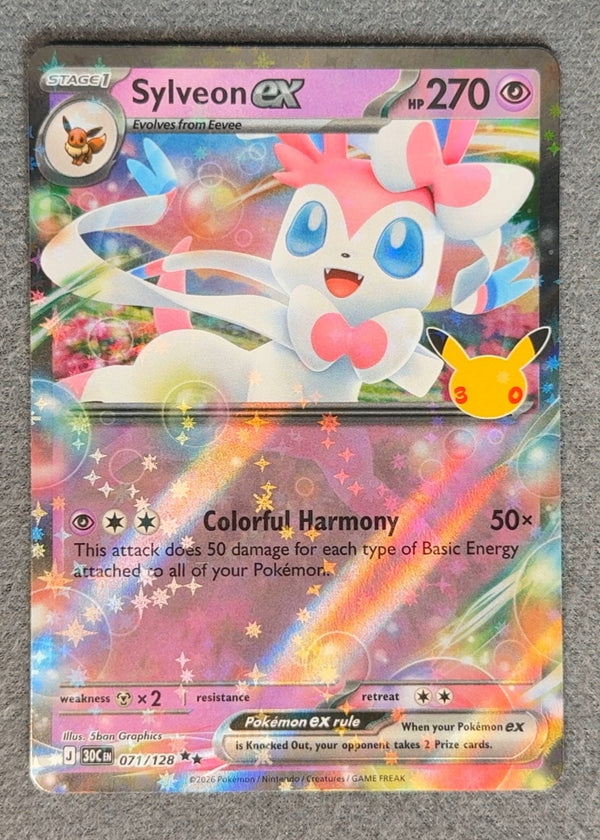071 Sylveon ex 30th Celebration Double Rare NM