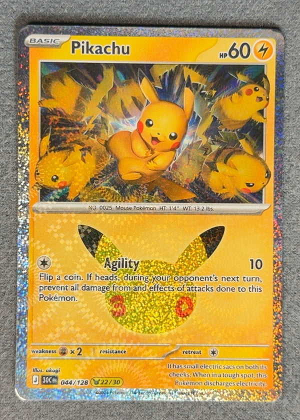 044 Pikachu 30th Celebration Pikachu Rare NM