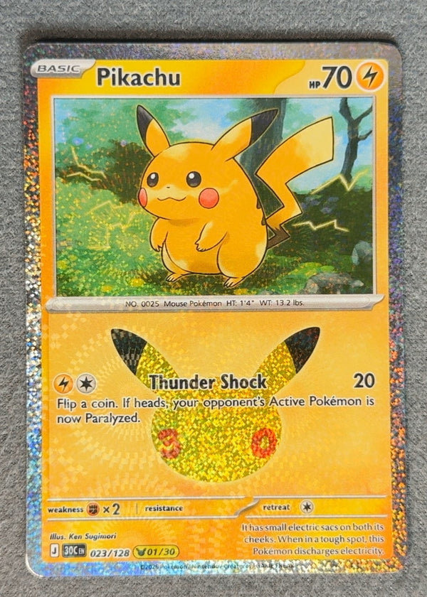 023 Pikachu 30th Celebration Pikachu Rare NM