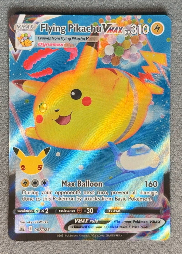 007 Flying Pikachu VMAX Celebrations Holo Rare VMAX NM
