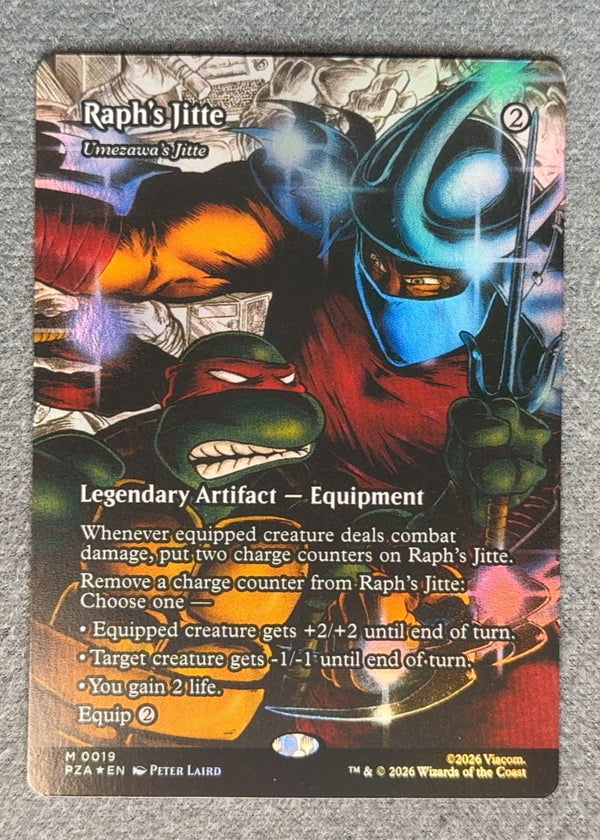 019 Umezawa's Jitte [Foil] Teenage Mutant Ninja Turtles Source Material Mythic Borderless Foil NM
