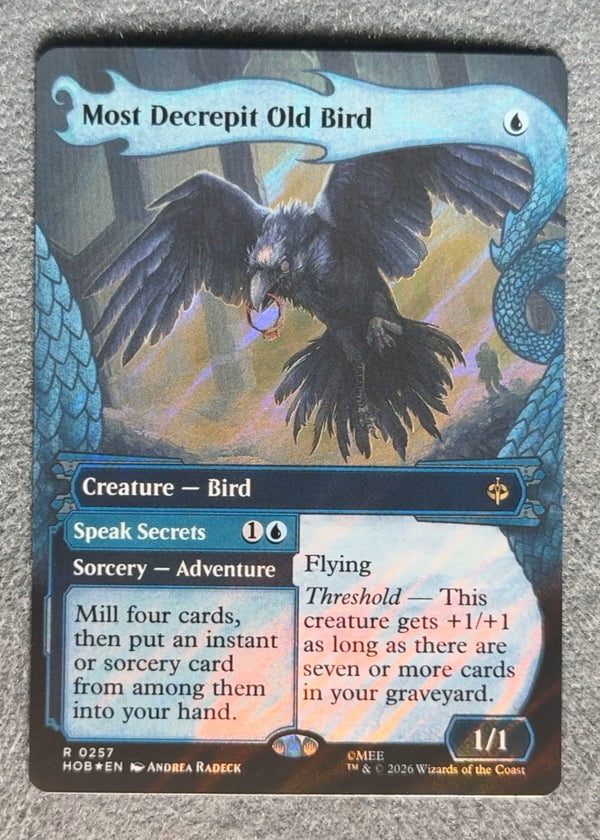 257 Most Decrepit Old Bird // Speak Secrets [Foil] The Hobbit Rare Foil NM