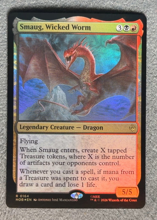164 Smaug, Wicked Worm [Foil] The Hobbit Rare Foil NM