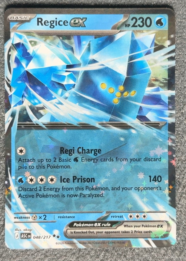 048 Regice ex Ascended Heroes Double Rare NM
