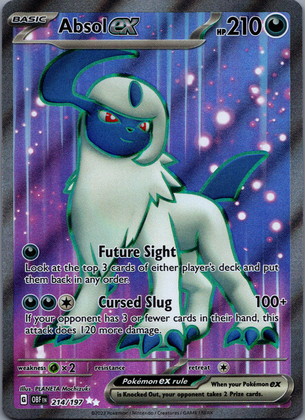 214 Absol ex Obsidian Flames Ultra Rare Near Mint