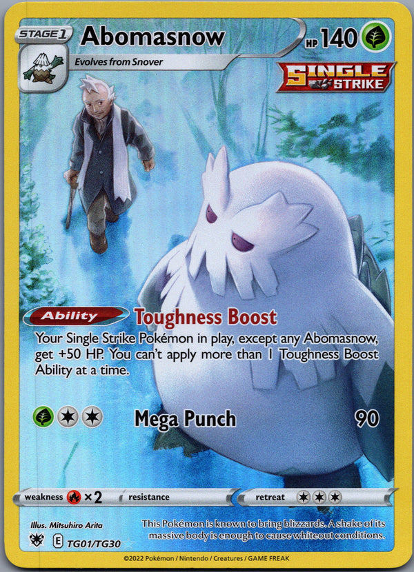 TG01 Abomasnow Astral Radiance Rare Holo Near Mint