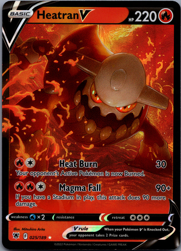 025 Heatran V Astral Radiance Holo Rare V Near Mint