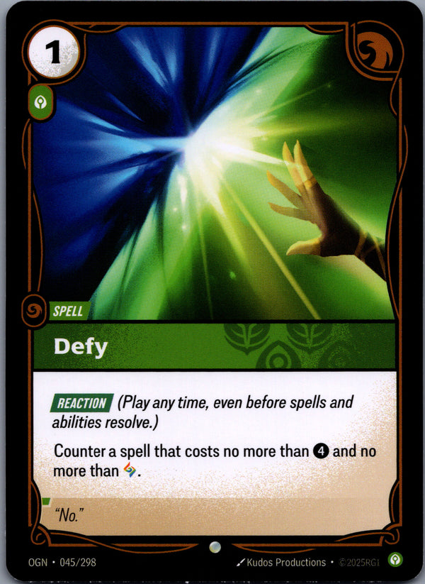 045 Defy Origins Common NM