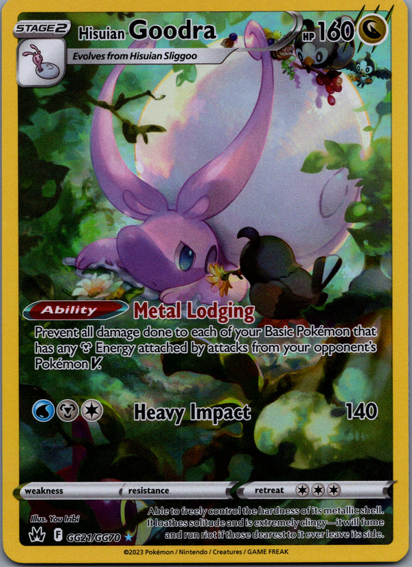 GG21 Hisuian Goodra Crown Zenith Rare Holo NM