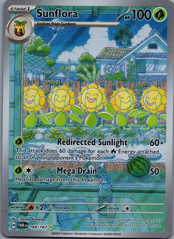 169 Sunflora Twilight Masquerade Illustration Rare Near Mint