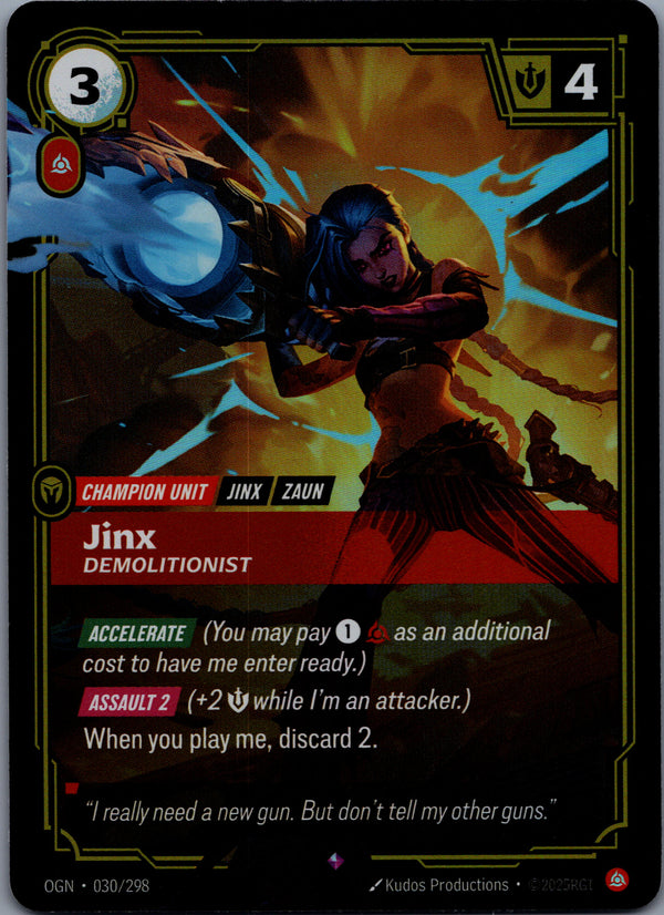 030 Jinx - Demolitionist [Foil] Origins Rare Near Mint