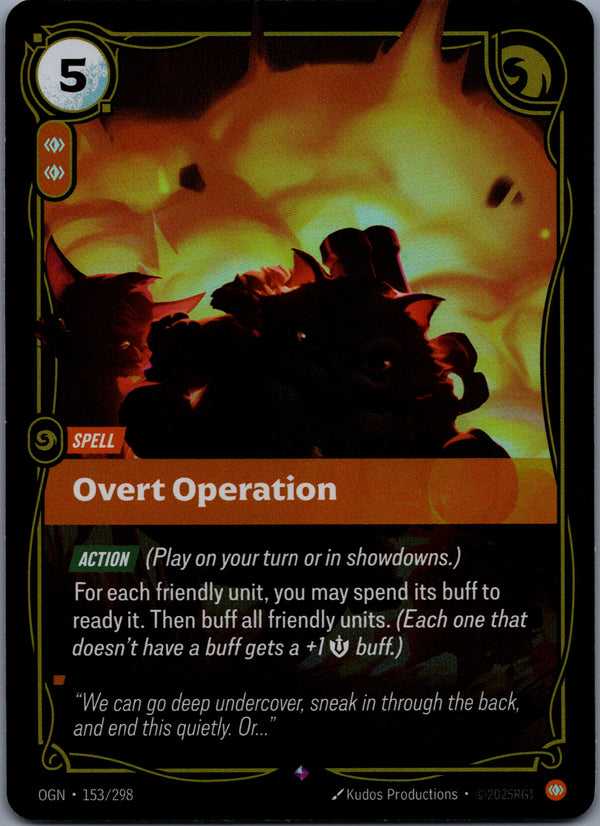 153 Overt Operation [Foil] Origins Rare Near Mint