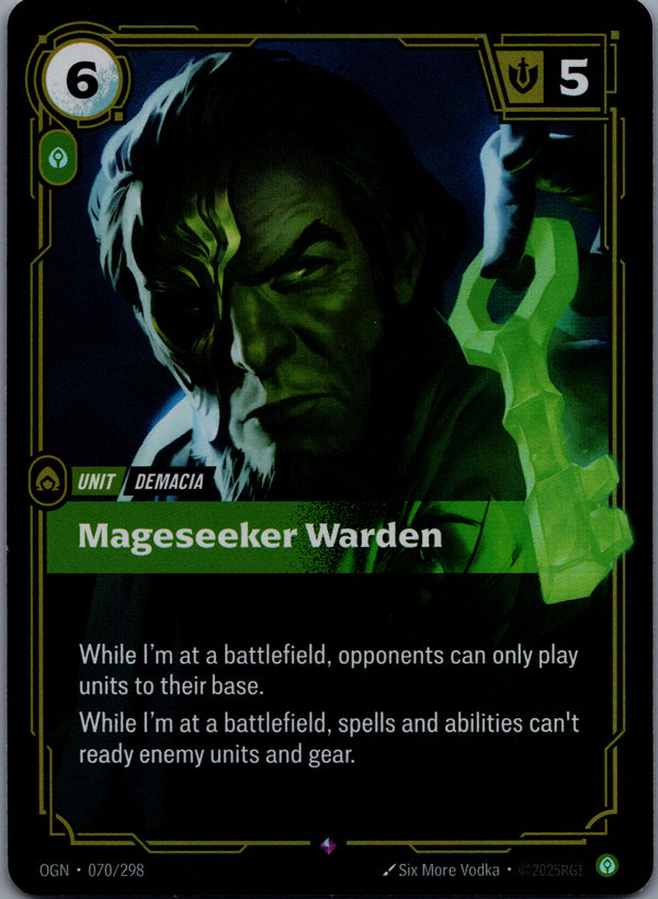 070 Mageseeker Warden [Foil] Origins Rare Near Mint