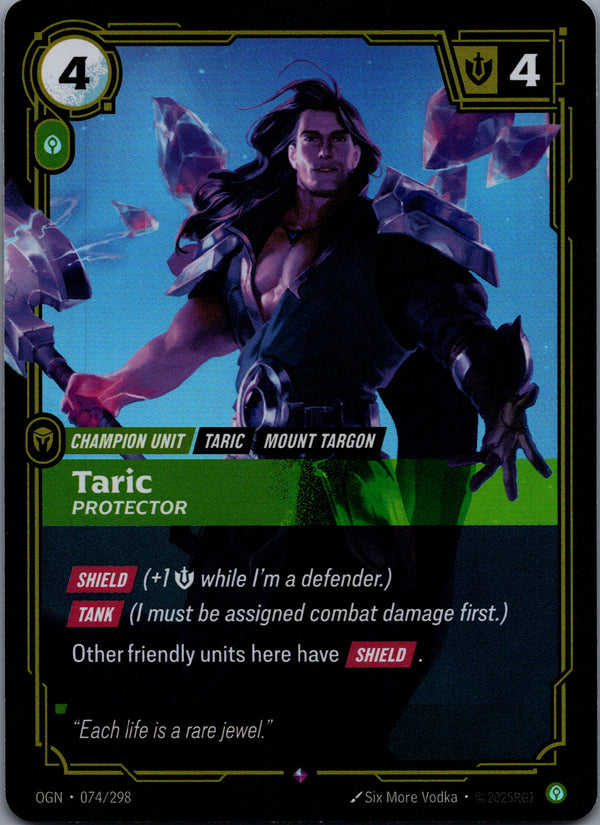 074 Taric - Protector [Foil] Origins Rare Near Mint