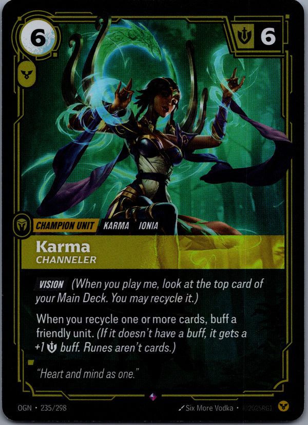 235 Karma - Channeler [Foil] Origins Rare Near Mint
