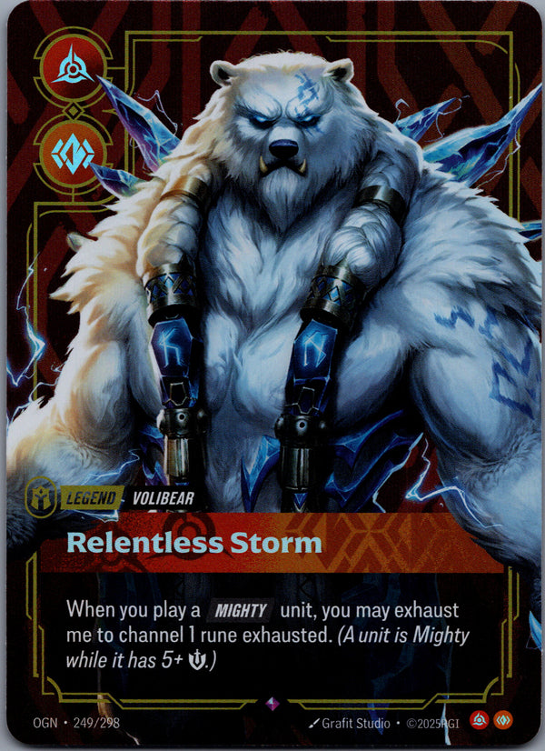 249 Volibear - Relentless Storm [Foil] Origins Rare Near Mint