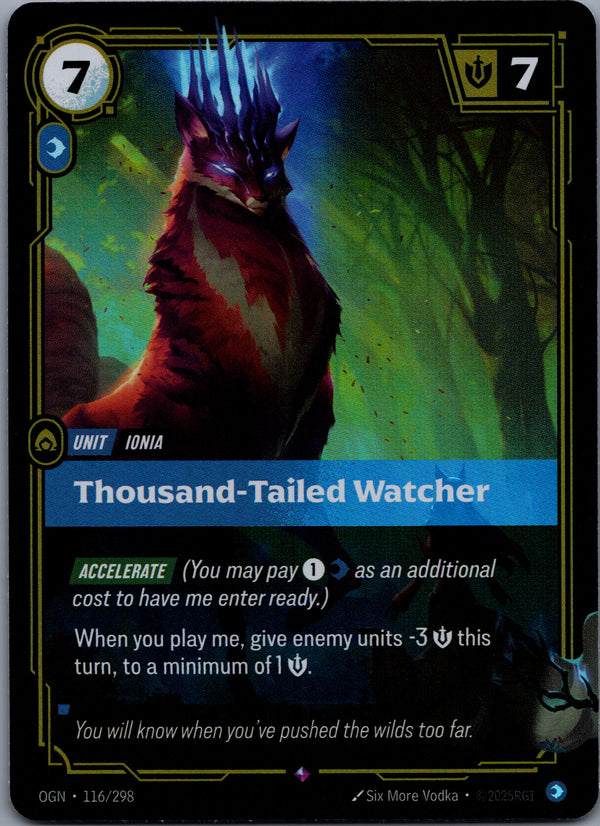 116 Thousand-Tailed Watcher [Foil] Origins Rare Near Mint