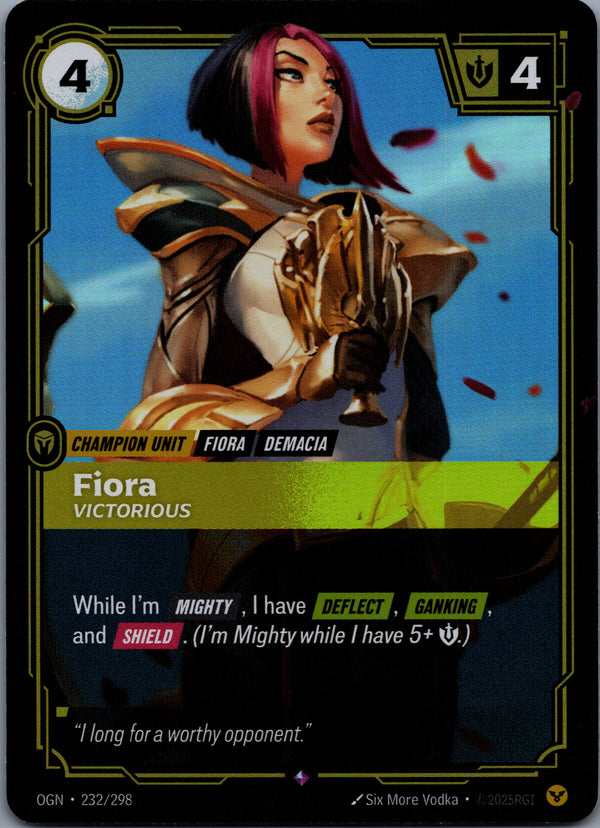 232 Fiora - Victorious [Foil] Origins Rare Near Mint