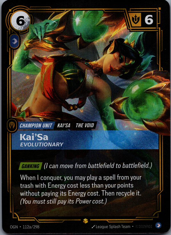 112a Kai'Sa - Evolutionary [Alternate Art] Origins Showcase Near Mint